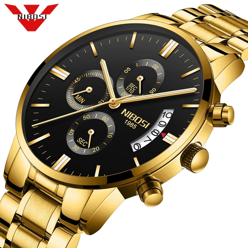 NIBOSI Relogio Masculino Men Watches Luxury Famous