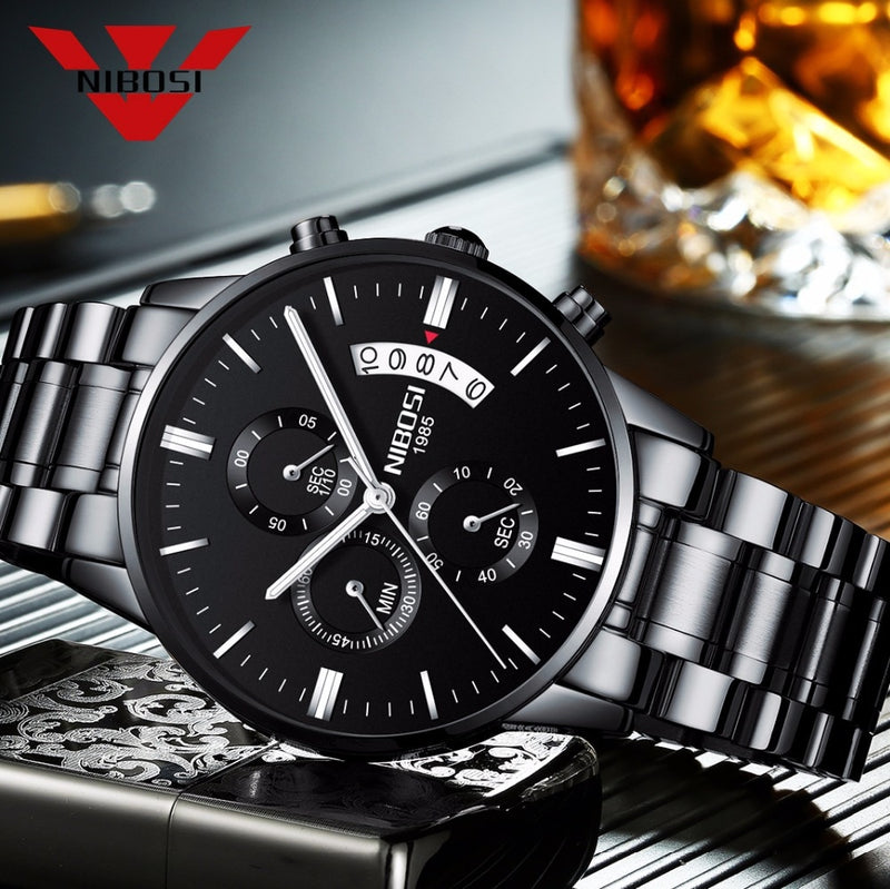 NIBOSI Relogio Masculino Men Watches Luxury Famous